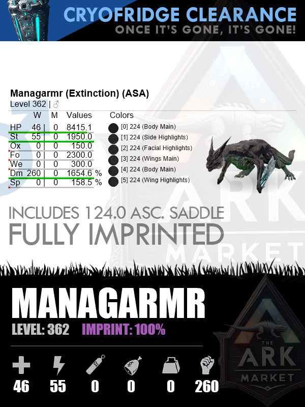 🔹Managarmr | Lvl 362 | DM: 260 | 100% Imprinted