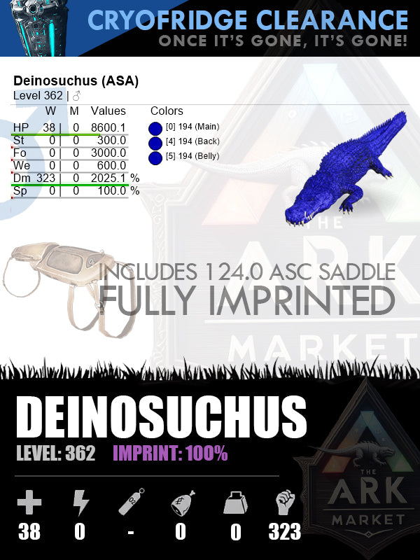 Deinosuchus | DM323 | 100% Imprinted