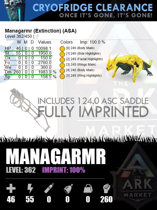 Managarmr | DM260 | Male | 100% Imprinted