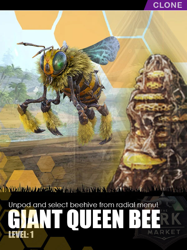 Giant Queen Bee | Beehive | Solid Colour