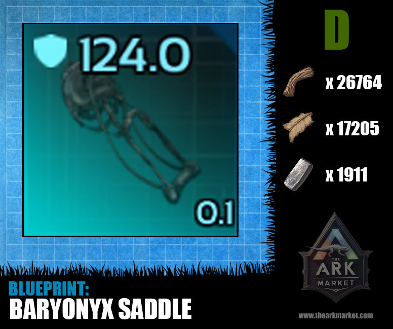Blueprint: 124.0 Baryonyx Saddle - Top Armour