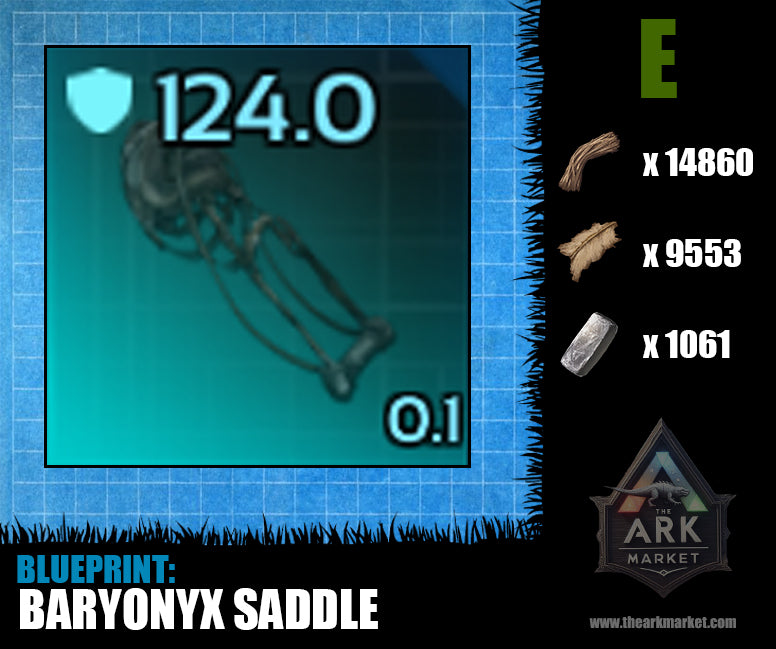 Blueprint: 124.0 Baryonyx Saddle - Top Armour