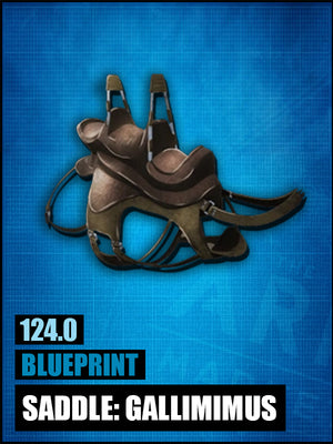 Blueprint: Gallimimus Saddle