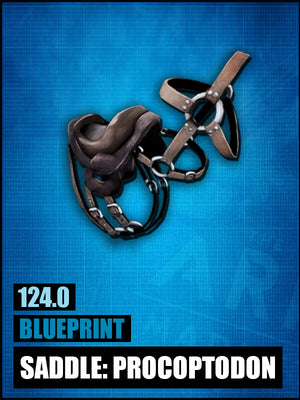 Blueprint: Procoptodon Saddle