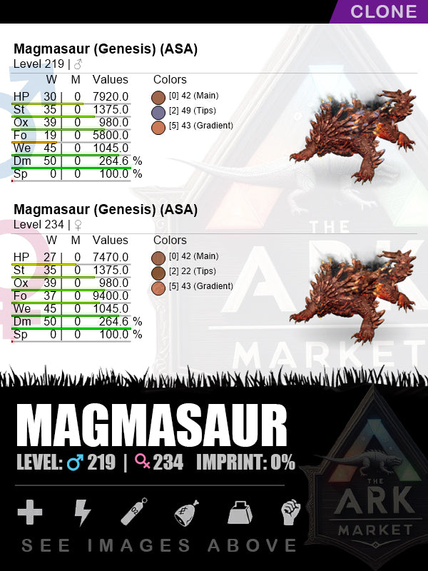 Magmasaur | DM: 264.6% (50)