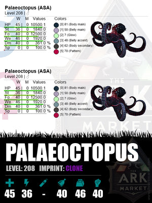 Palaeoctopus | Lvl 208 | Male | Clone