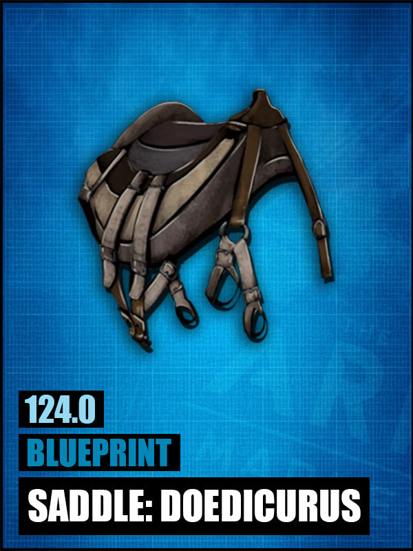 Blueprint: Doedicurus Saddle - The Ark Market