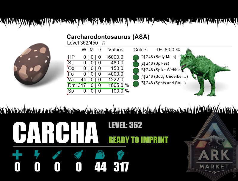 Egg: Carcharodontosaurus - The Ark Market