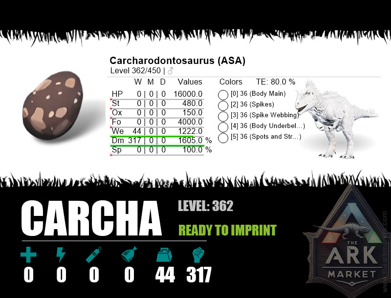 Egg: Carcharodontosaurus - The Ark Market