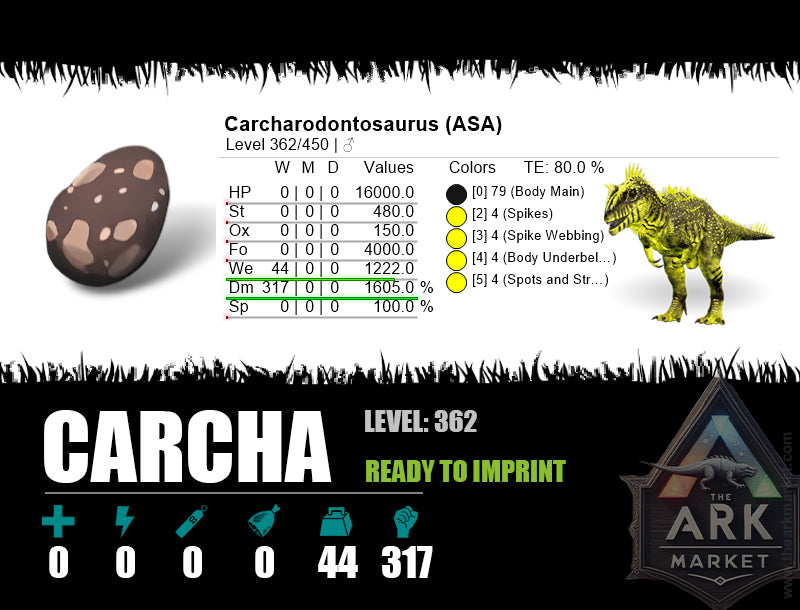 Egg: Carcharodontosaurus - The Ark Market