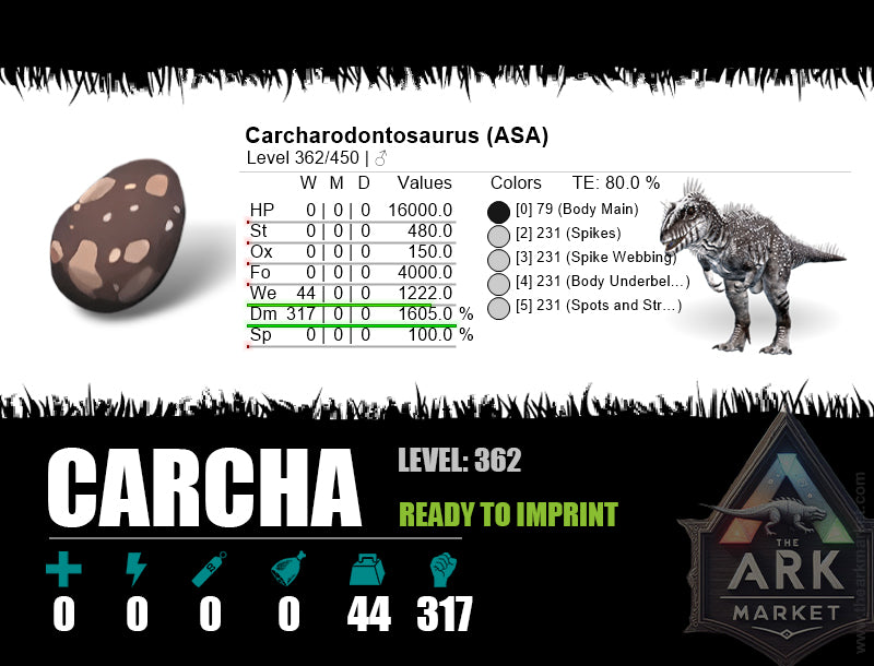 Egg: Carcharodontosaurus - The Ark Market