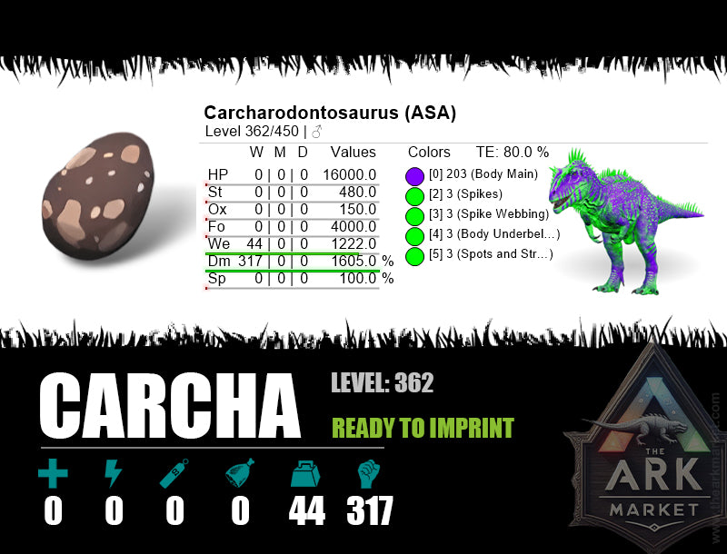 Egg: Carcharodontosaurus - The Ark Market