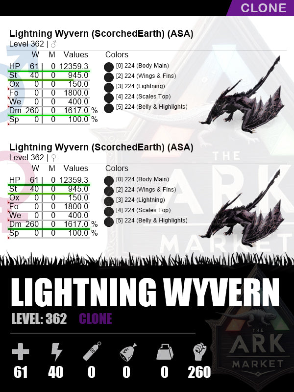 Lightning Wyvern | DM: 1617% (260)