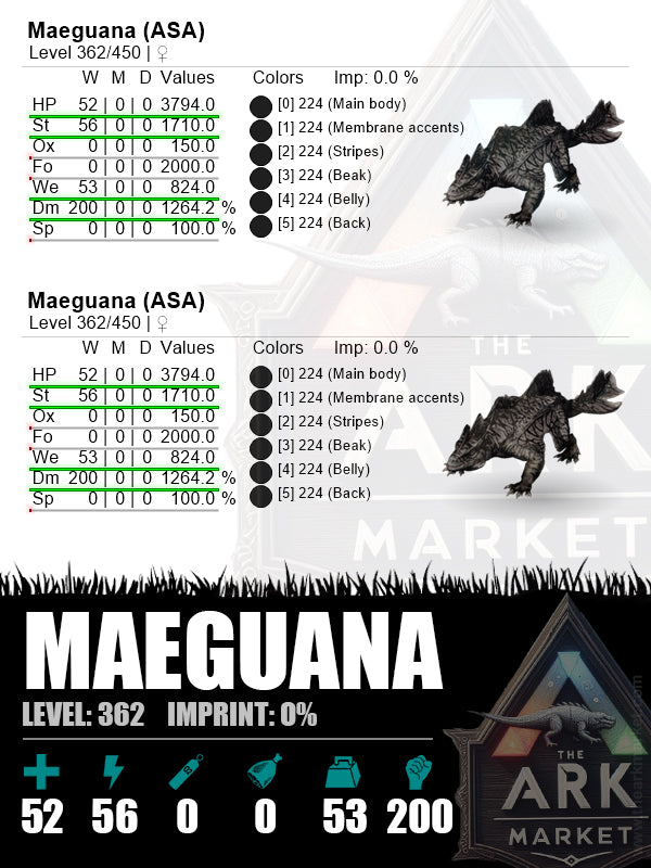 Maeguana | Lvl362 | 79-Actual Black