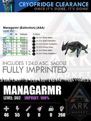🔹Managarmr | Lvl 362 | DM: 260 | 100% Imprinted