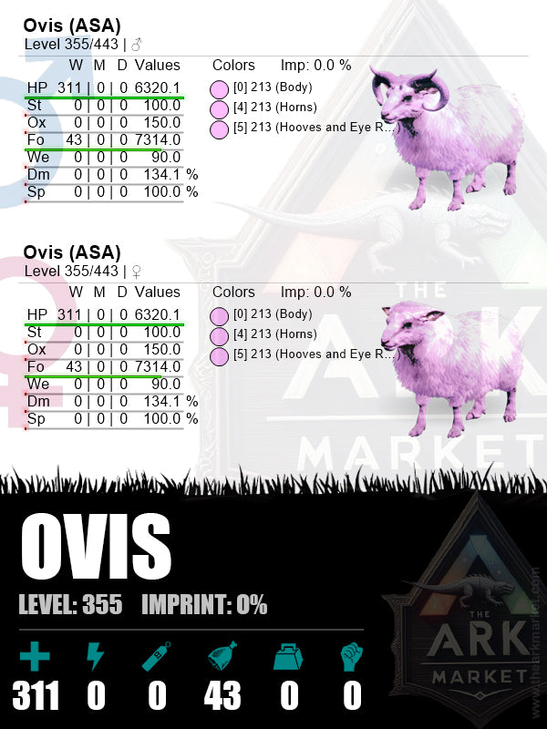 Ovis | Lvl355 | HP: 6320.1 (311)