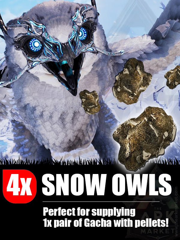 Pellet Pack | 4x Snow Owls | Gacha Farm