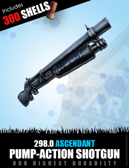 Ascendant Pump-Action Shotgun + Ammo | Top Damage | High Durability